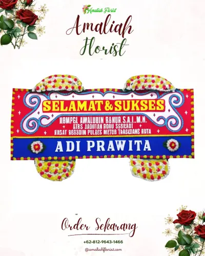 Karangan Bunga Ucapan Selamat di Bodas