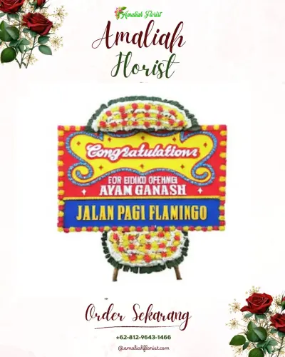 Bunga Papan Congratulation di Bodas